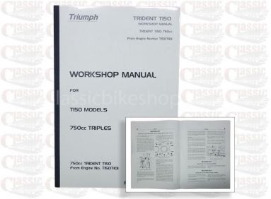 Manual de Triumph Trident T150 Taller
