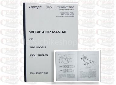 Instrukcja Triumph T160 Trident Workshop