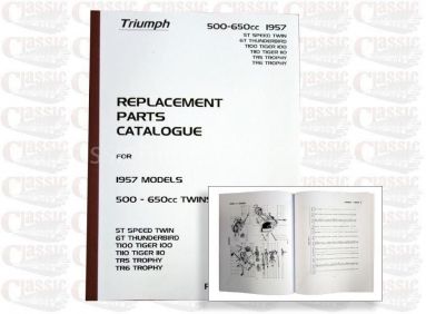 Triumph 1957 p/u Parts Book