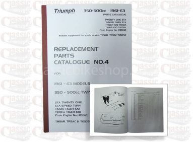 Triumph 1961-1963 3TA. 5TA, T100A, 100SS Teile Buch
