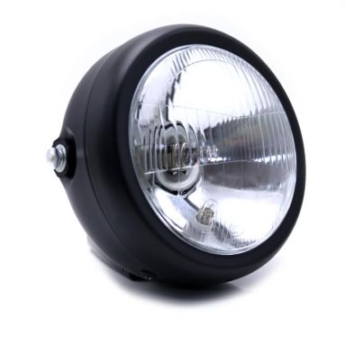 12V Halogen 6.5 inch Matte Black Headlight