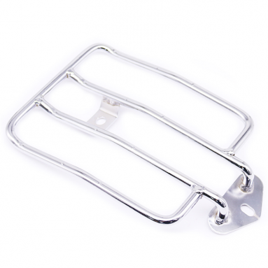 Universal Luggage Rack In Chrome For Harley-Davidson Sportster and Custom Motorcycles