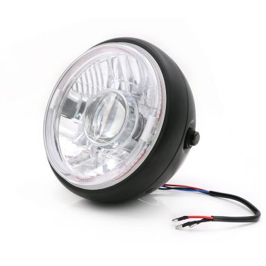 12V LED Black Headlight