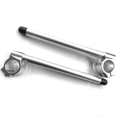 Universal Silver Clip On Handlebars 50mm Alloy 7/8" Stems