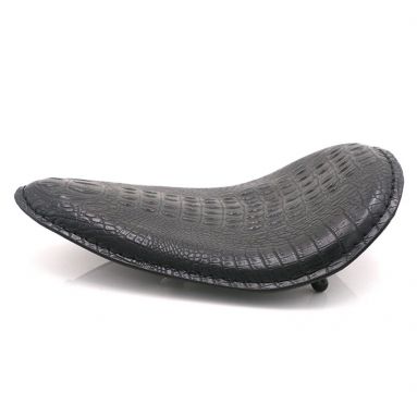 Black Alligator Solo Bobber Seat