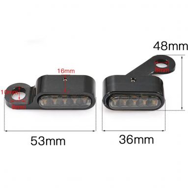 LED Motorcycle Handlebar Turning Light handle bar end light Universal Motorbike LED/ Indicator/ Flasher