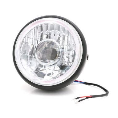 12V LED Black Headlight