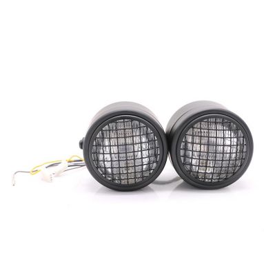 12V Black Twin headlights With Grill