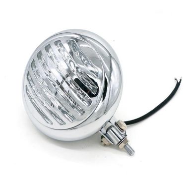 12V Chrome Headlight With Straight Grill