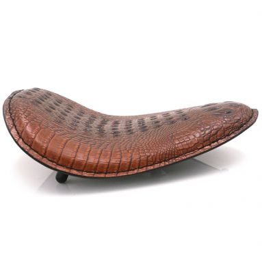 Brown Alligator Solo Bobber Seat