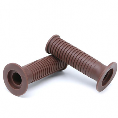 7/8 Universal Handlebar Grips Brown Ribbed