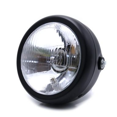 12V Halogen 6.5 inch Matte Black Headlight