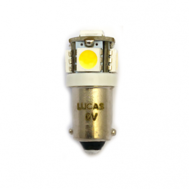 Lucas 6v LED Pilot/ Instrument Bulb BA9S Fitting