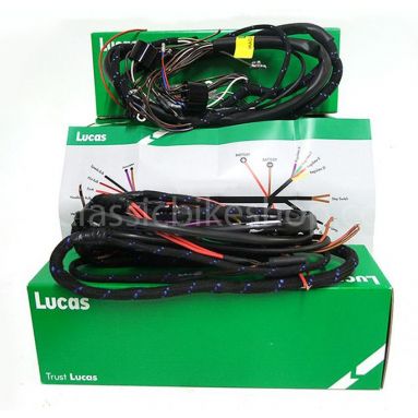Lucas Main wiring Harness Triumph T100C,TR6C Competition models with 5 3/4" Headlamp (1968)