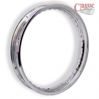 WM2x19" British Chrome Rear Wheel Rim For AJS, Matchless 