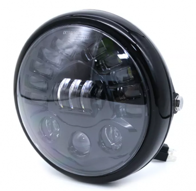 Black Slim 7 Inch Motorcycle LED headlight Round High And Low Beam Headlight