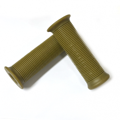 Universal 7/8" Khaki Green Ribbed Handlebar Grips