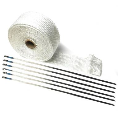 High Quality Exhaust Wrap White 