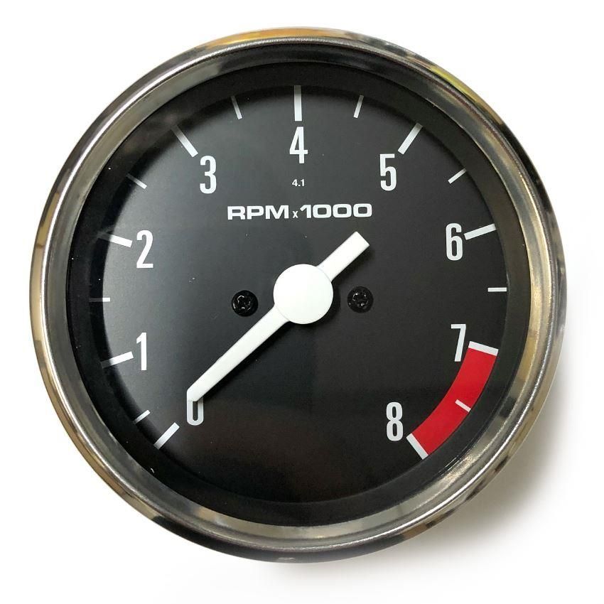 Tachometer Black Face Ratio 4-1